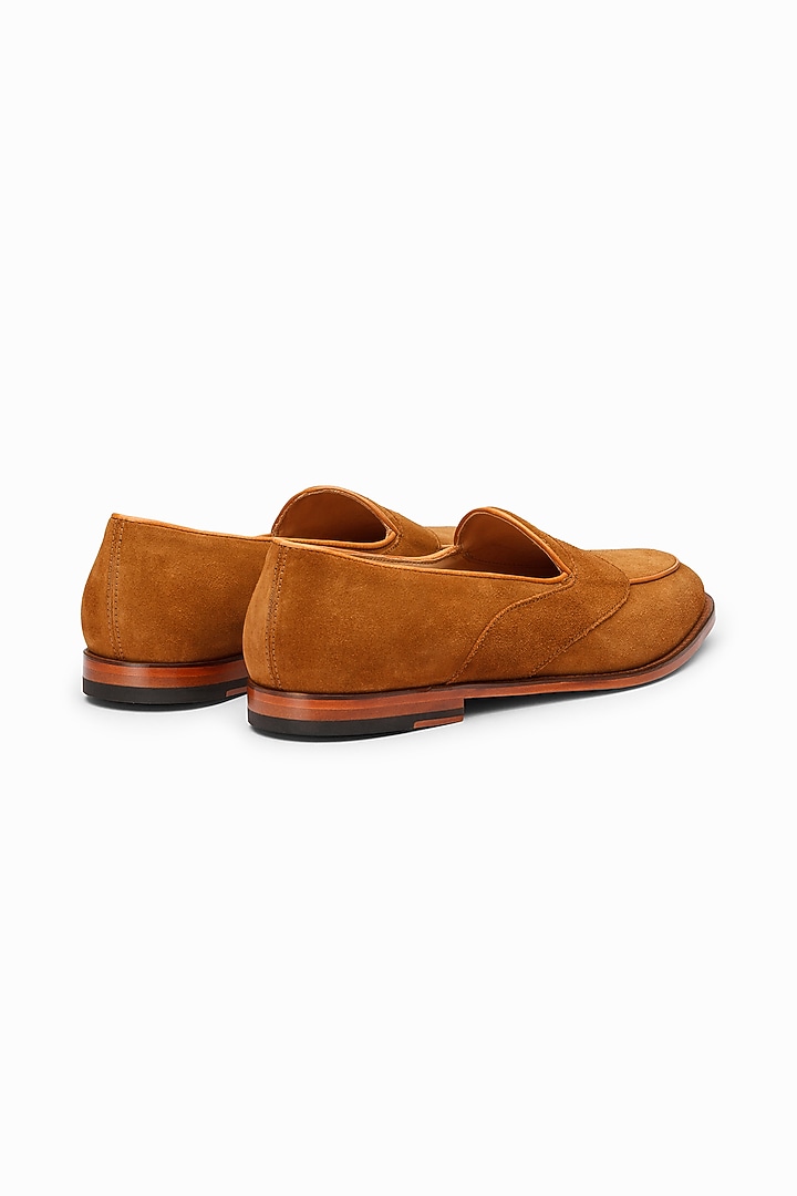 Tan Brown Calf Leather Loafers by 3DM Lifestyle at Pernia's Pop Up Shop