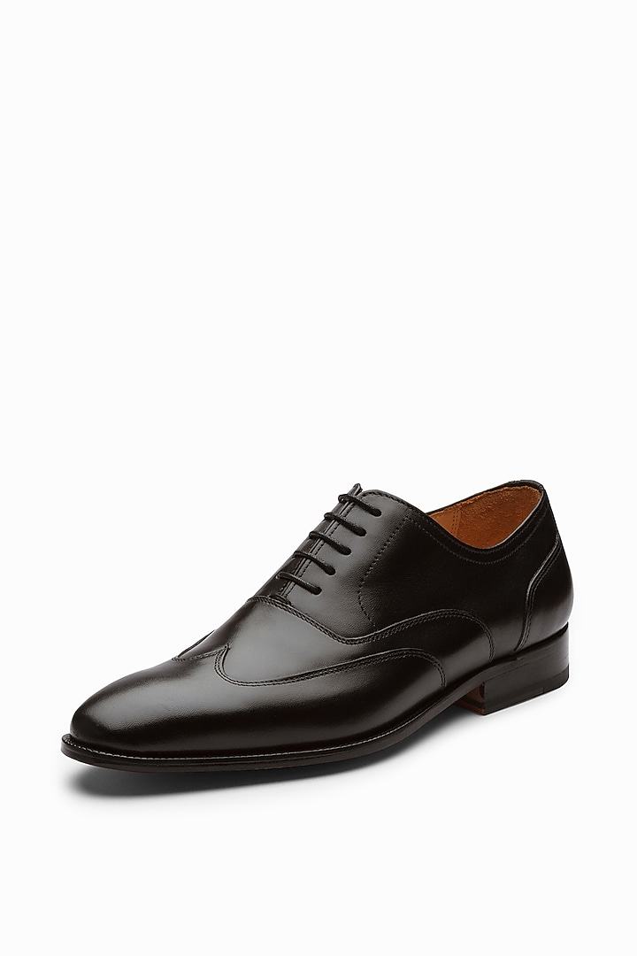 Black Hand Painted Loafers by 3DM Lifestyle at Pernia's Pop Up Shop