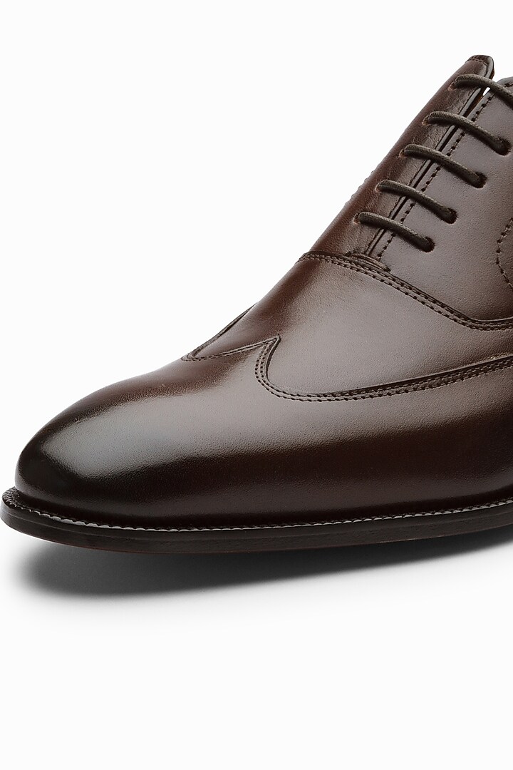 Dark Brown Hand Painted Loafers by 3DM Lifestyle at Pernia's Pop Up Shop