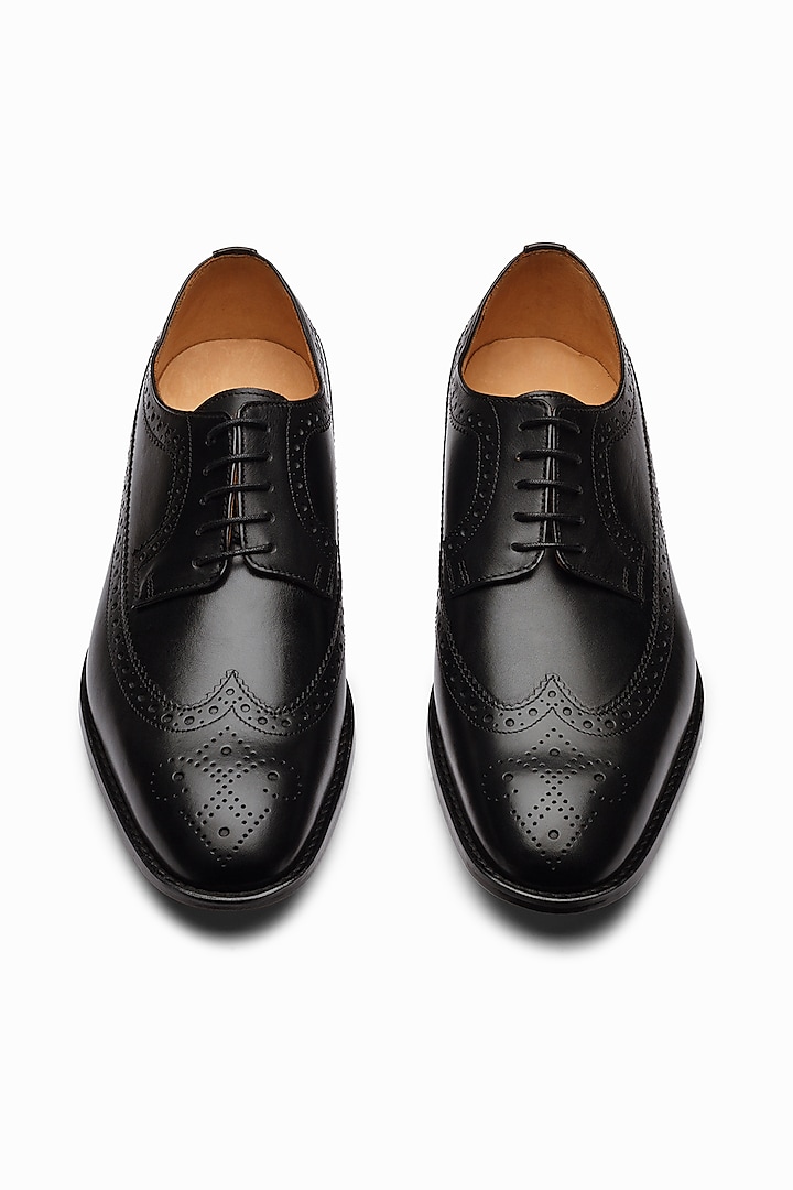 Black Leather Hand Painted Loafers by 3DM Lifestyle