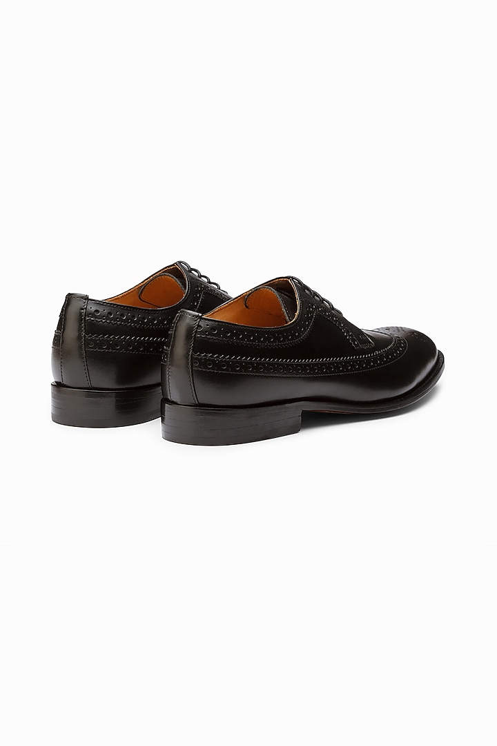 Black Leather Hand Painted Loafers by 3DM Lifestyle at Pernia's Pop Up Shop