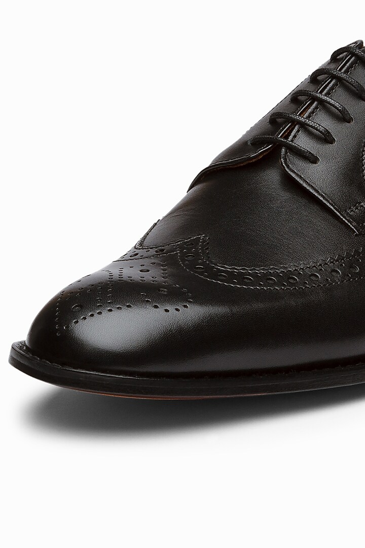 Black Leather Hand Painted Loafers by 3DM Lifestyle at Pernia's Pop Up Shop