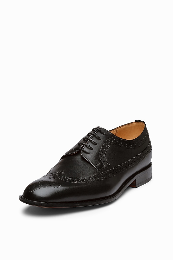 Black Leather Hand Painted Loafers by 3DM Lifestyle at Pernia's Pop Up Shop