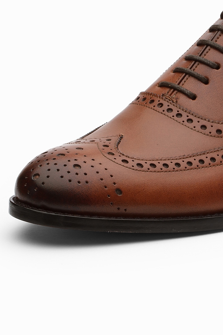 Dark Cognac Leather Loafers by 3DM Lifestyle at Pernia's Pop Up Shop