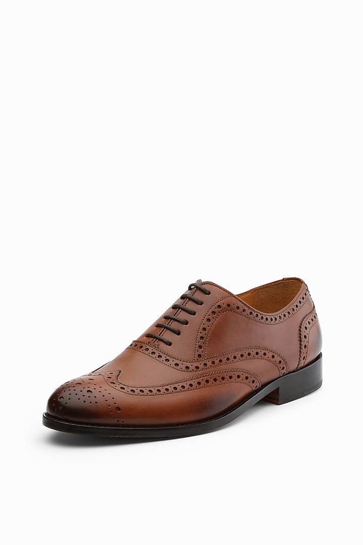 Dark Cognac Leather Loafers by 3DM Lifestyle at Pernia's Pop Up Shop