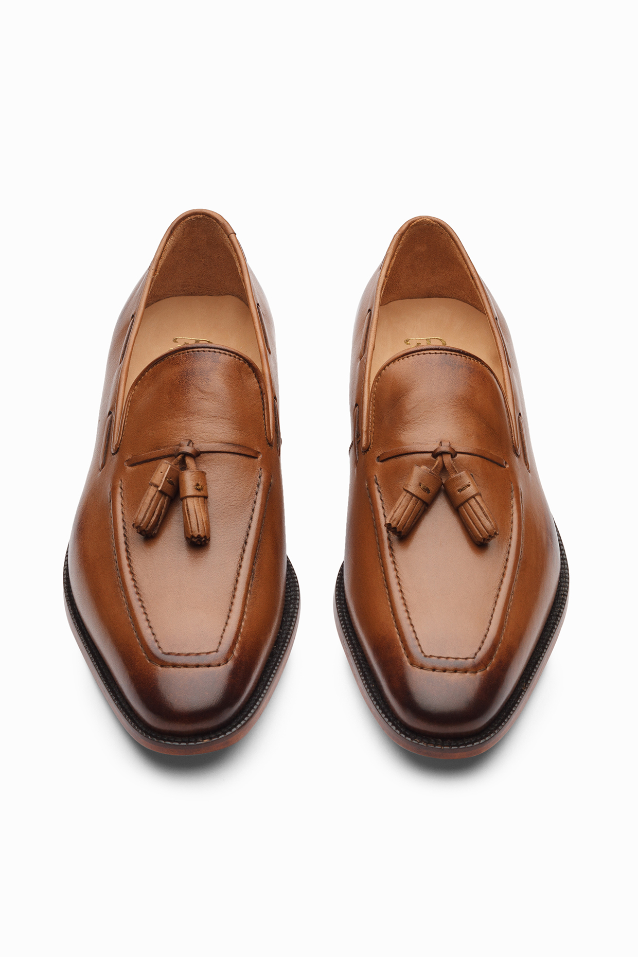 Tan Leather Brogue Shoes by 3DM Lifestyle