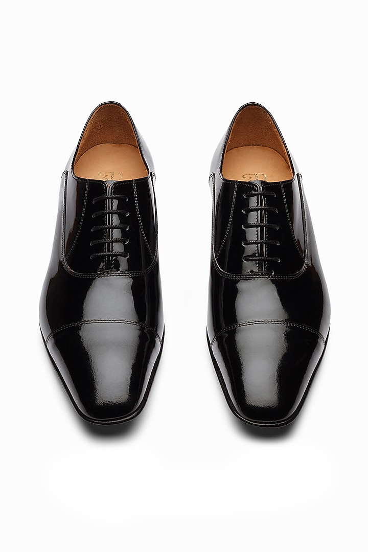 Black Leather Brogue Shoes by 3DM Lifestyle at Pernia's Pop Up Shop