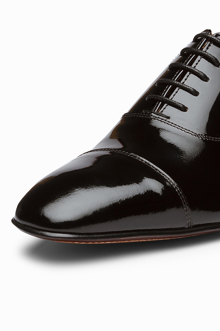 Black Leather Brogue Shoes by 3DM Lifestyle at Pernia's Pop Up Shop