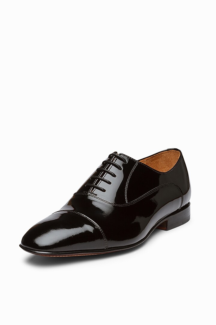 Black Leather Brogue Shoes by 3DM Lifestyle at Pernia's Pop Up Shop