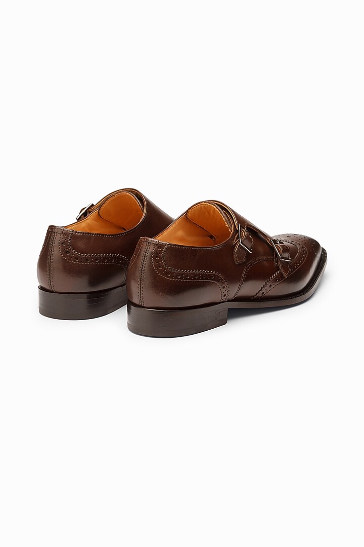 Dark Brown Leather Brogue Shoes by 3DM Lifestyle at Pernia's Pop Up Shop