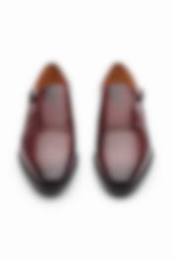 Burgundy Full Grain Leather Brogue Shoes by 3DM Lifestyle