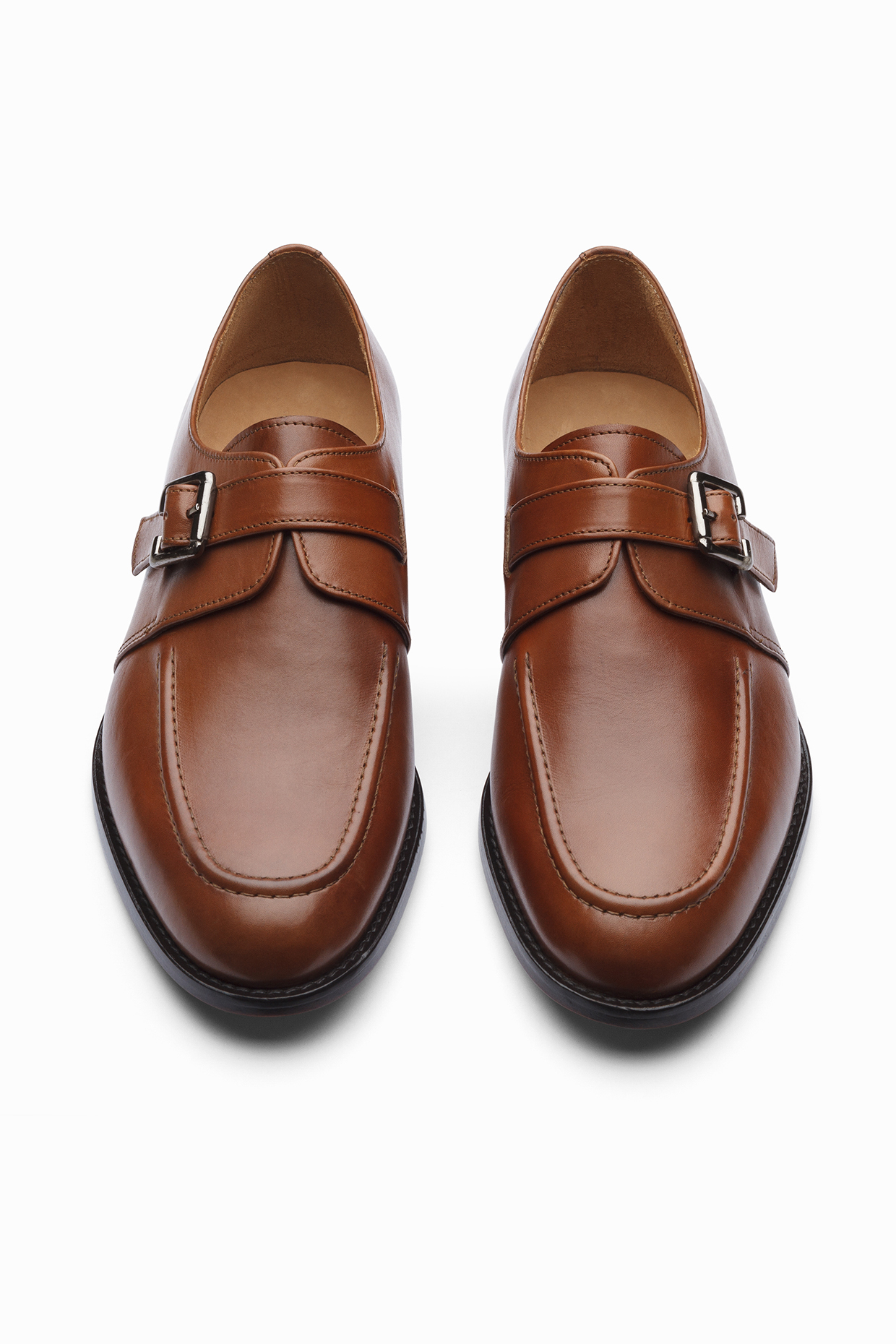 Cognac Full Grain Leather Brogue Shoes by 3DM Lifestyle