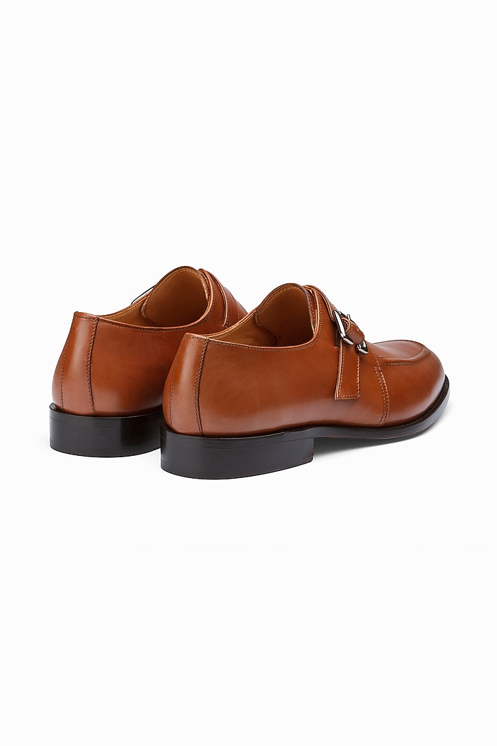 Cognac Full Grain Leather Brogue Shoes by 3DM Lifestyle at Pernia's Pop Up Shop