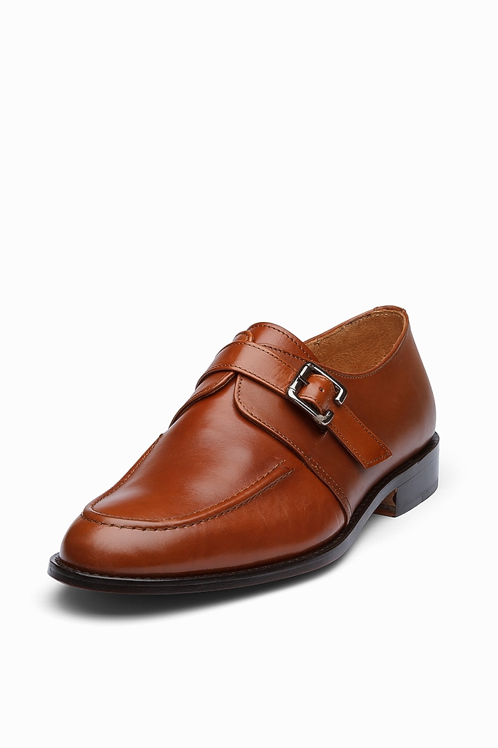Cognac Full Grain Leather Brogue Shoes by 3DM Lifestyle at Pernia's Pop Up Shop