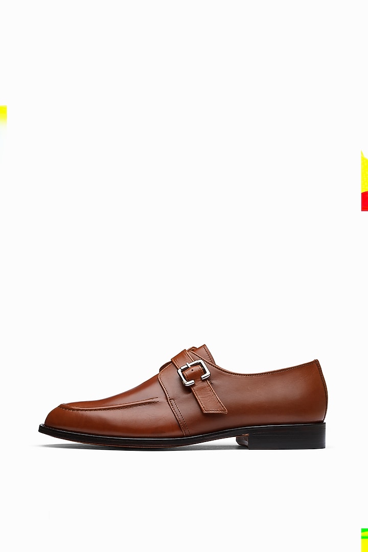 Cognac Full Grain Leather Brogue Shoes by 3DM Lifestyle at Pernia's Pop Up Shop