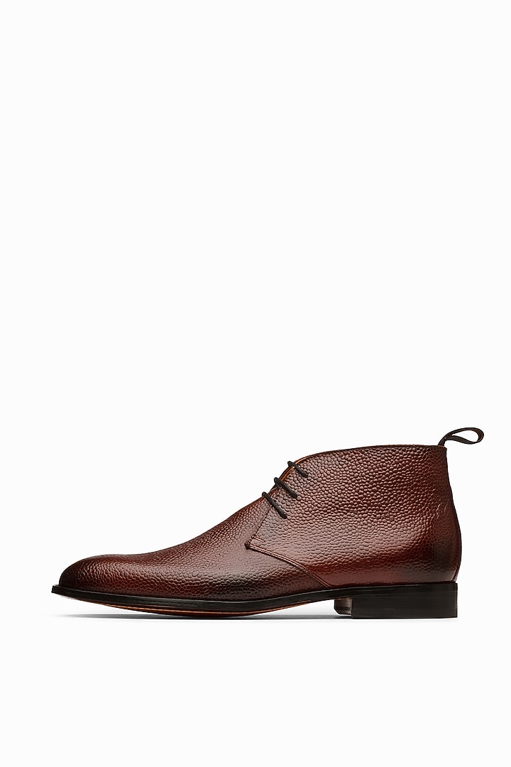 Burgundy Leather Chelsea Boots by 3DM Lifestyle at Pernia's Pop Up Shop