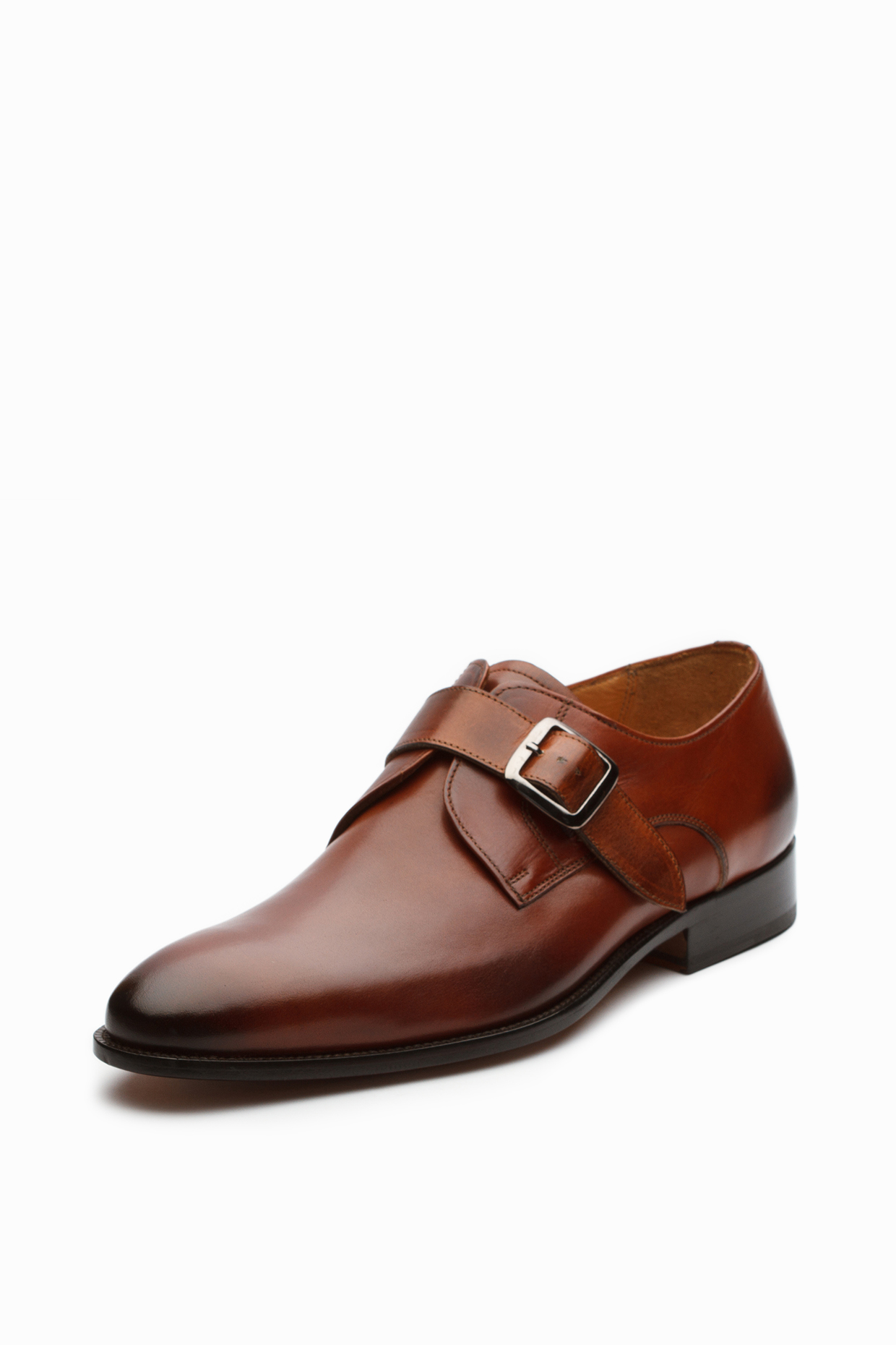 Dark Cognac Leather Brogue Shoes by 3DM Lifestyle