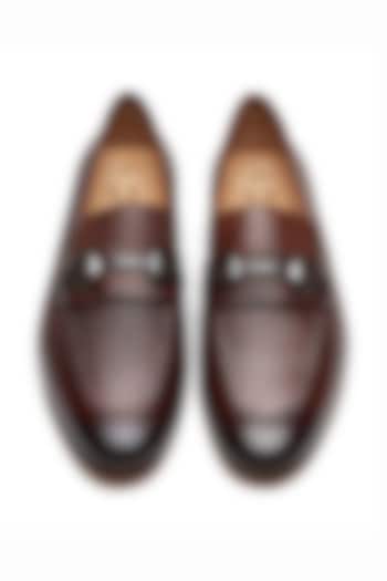 Brown Calf Leather Loafers by 3DM Lifestyle at Pernia's Pop Up Shop