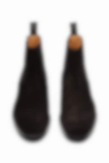 Black Leather Boots by 3DM Lifestyle at Pernia's Pop Up Shop