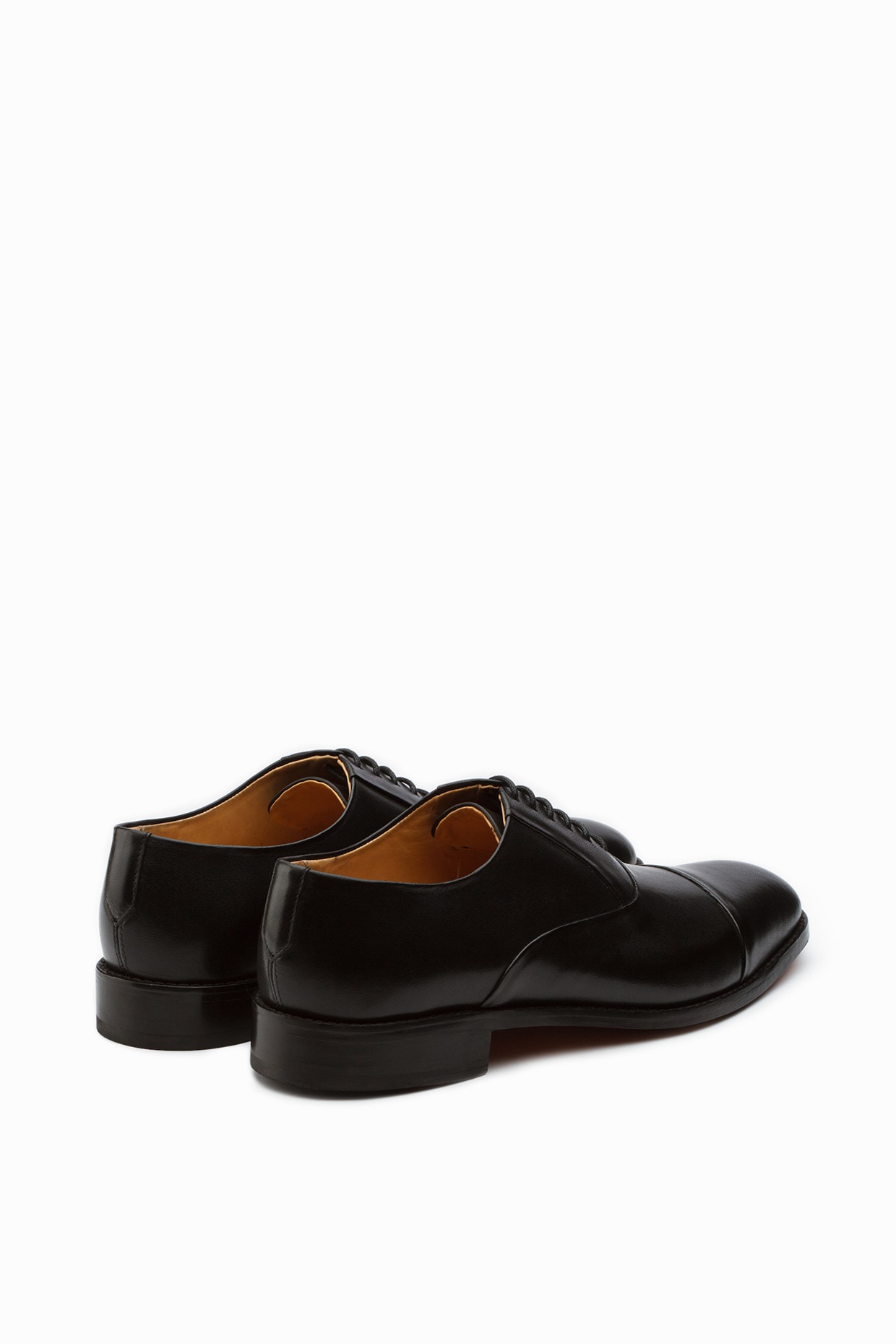 Black Calf Leather Oxford Shoes by 3DM Lifestyle at Pernia's
