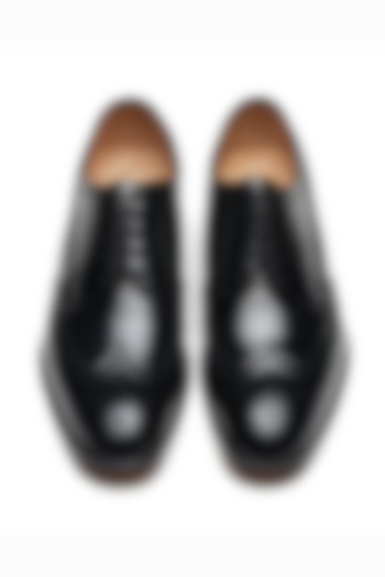 Black Calf Leather Brogues by 3DM Lifestyle