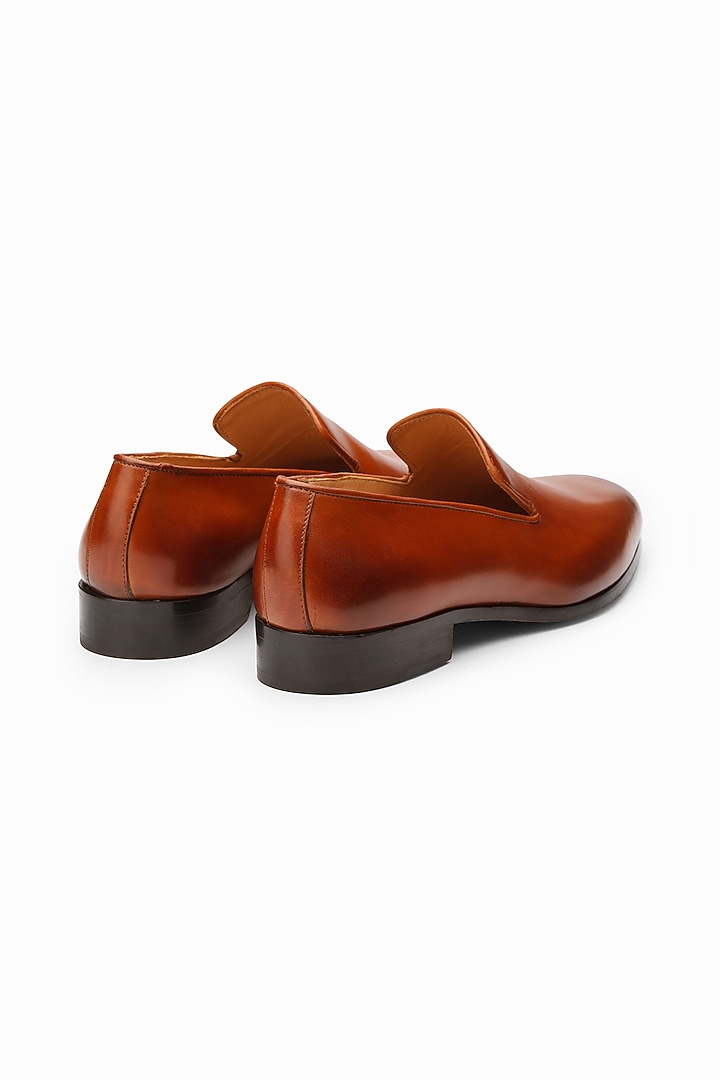 Brown Calf-Skin Leather Wholecut Loafers by 3DM Lifestyle at Pernia's Pop Up Shop