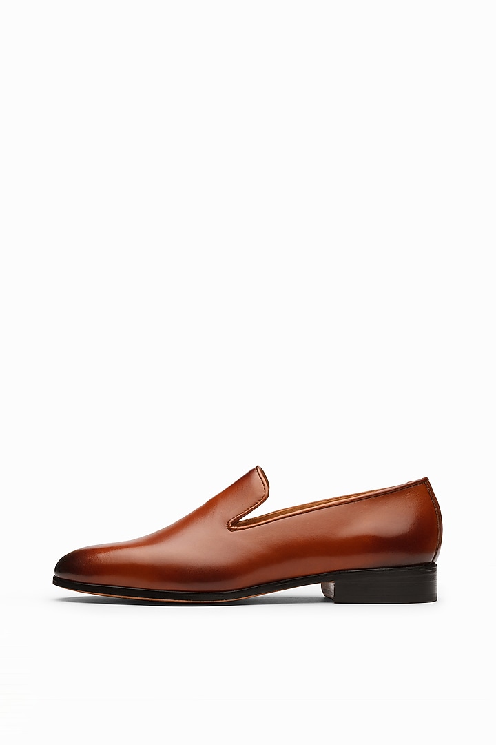 Brown Calf-Skin Leather Wholecut Loafers by 3DM Lifestyle at Pernia's Pop Up Shop