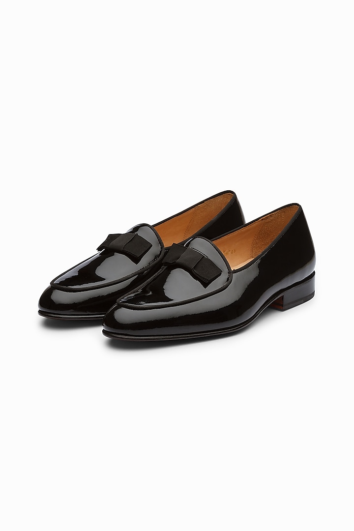Black Full Grain Calf Leather Belgian Loafers by 3DM Lifestyle at Pernia's Pop Up Shop