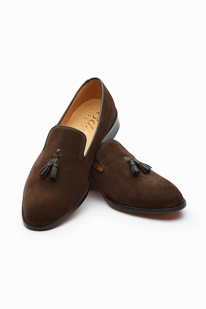 Brown Calf Leather Loafers by 3DM Lifestyle