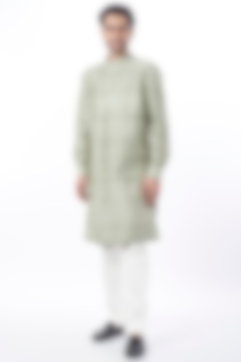 Saunf Embroidered Kurta Set by Divyam Mehta Men