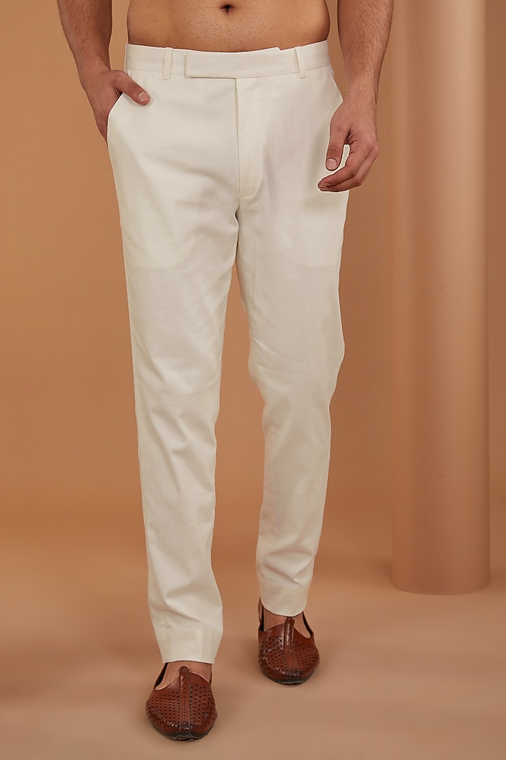 Beige Raw Silk & Stretch Cotton Bandhani Kurta Set by Divyam Mehta Men at Pernia's Pop Up Shop