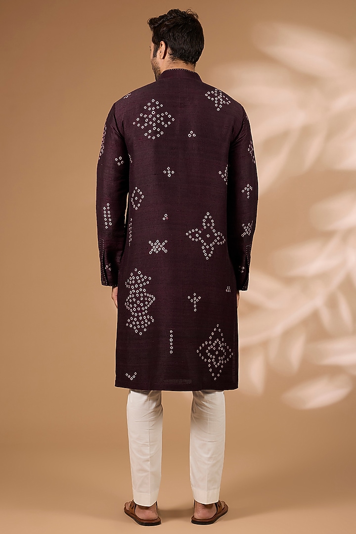 Falsa Raw Silk Kurta Set by Divyam Mehta Men at Pernia's Pop Up Shop