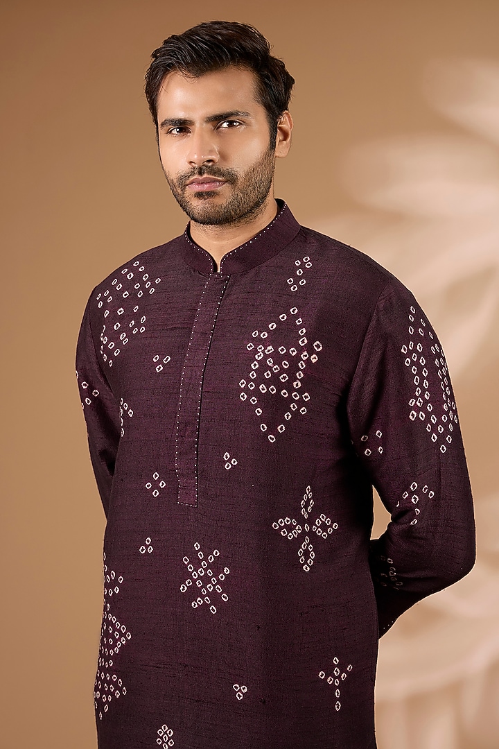 Falsa Raw Silk Kurta Set by Divyam Mehta Men at Pernia's Pop Up Shop