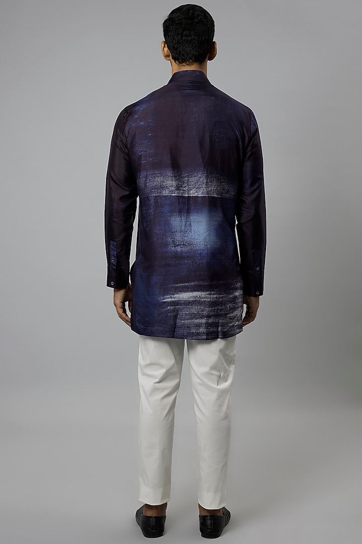 White Mulberry Silk Pant Set by Divyam Mehta Men at Pernia's Pop Up Shop