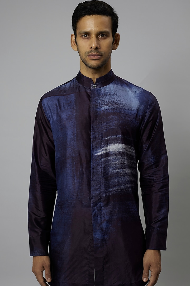 White Mulberry Silk Pant Set by Divyam Mehta Men at Pernia's Pop Up Shop