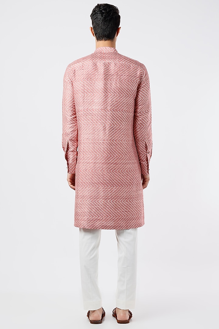 Pyazi Kurta Set With Print by Divyam Mehta Men at Pernia's Pop Up Shop