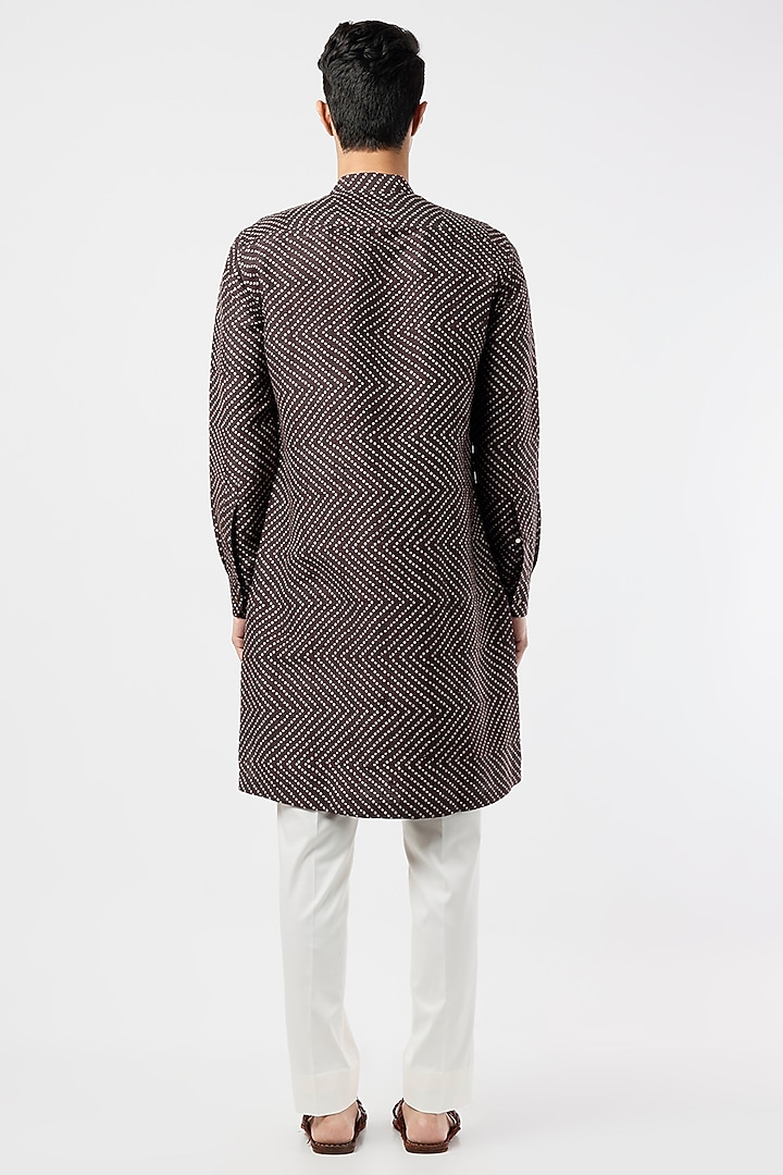 Falsa Printed Kurta Set by Divyam Mehta Men at Pernia's Pop Up Shop