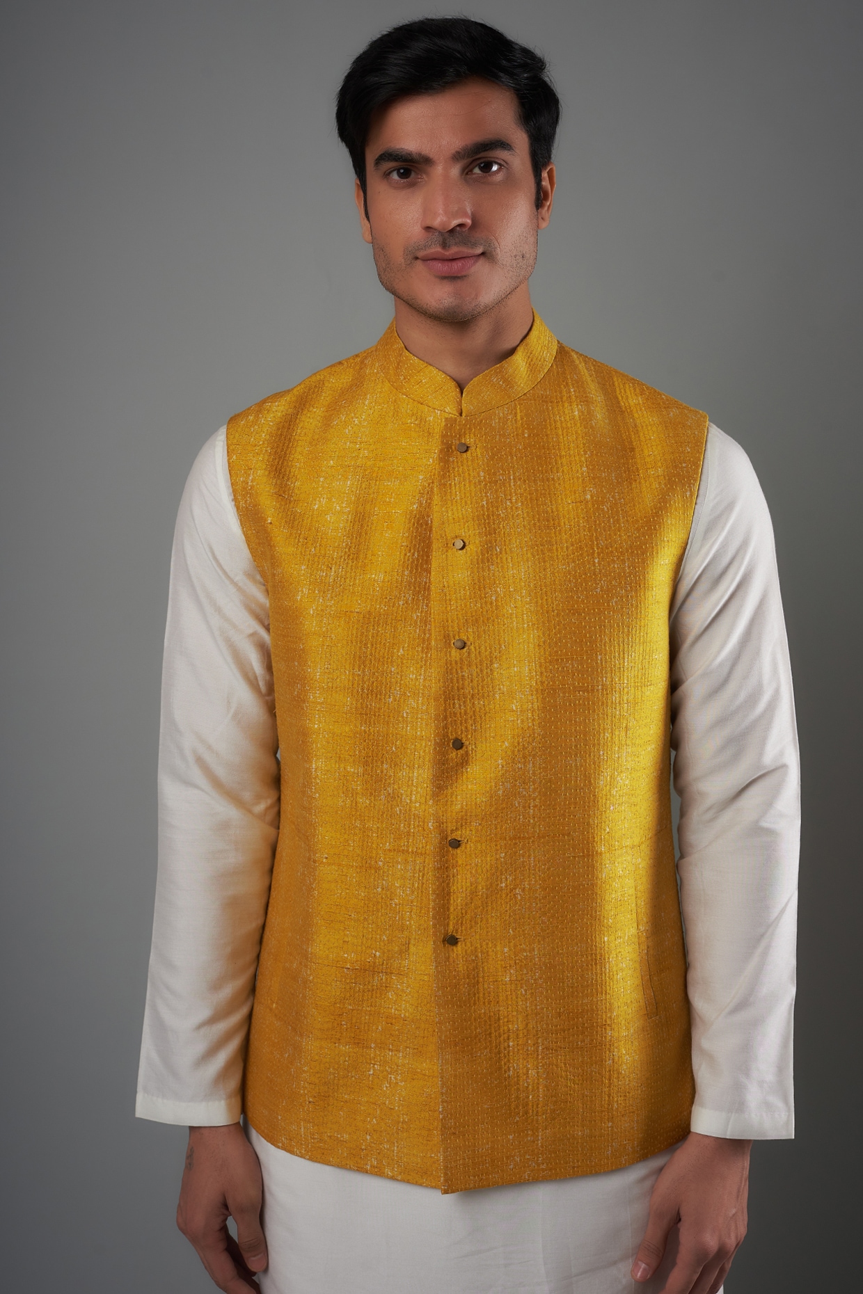 The Amber Nehru Jacket | Mustard Yellow Nehru Jacket for Men | Yell – Yell  - Unisexx Fashion House