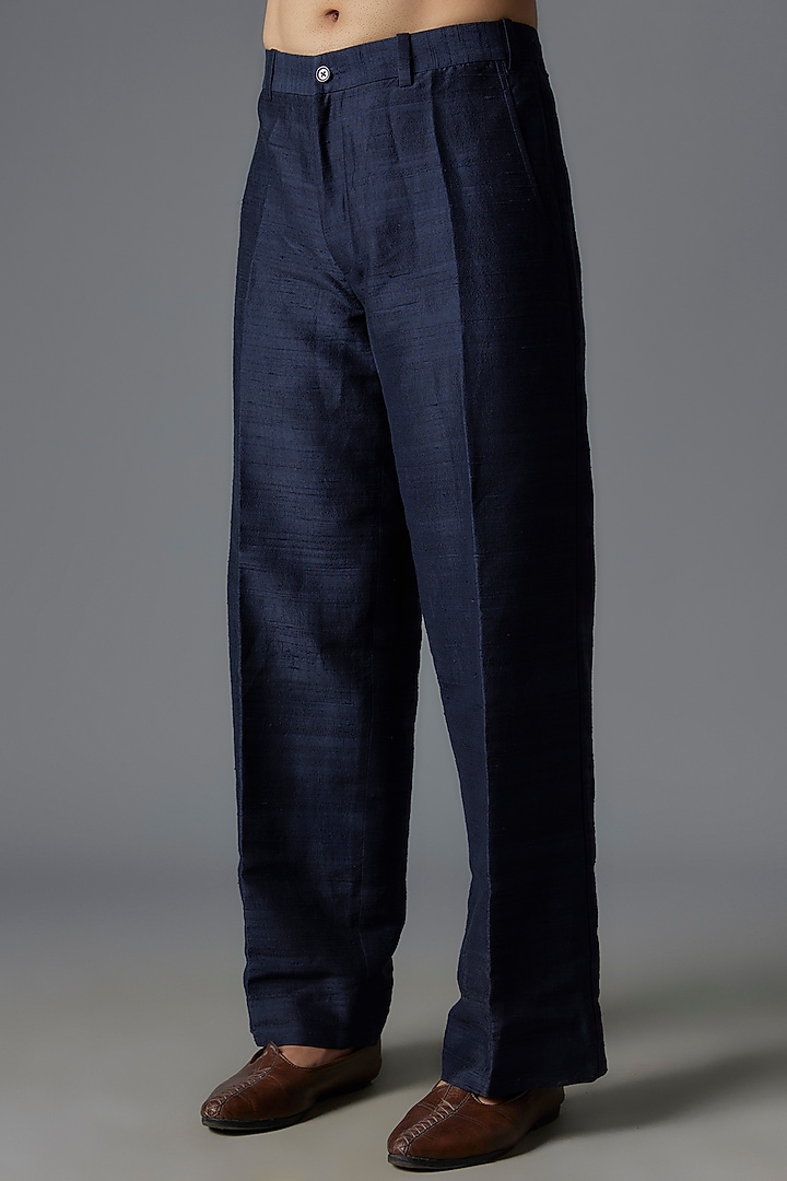 Multi-Colored Raw Silk Shibori Printed Pant Set by Divyam Mehta Men at Pernia's Pop Up Shop