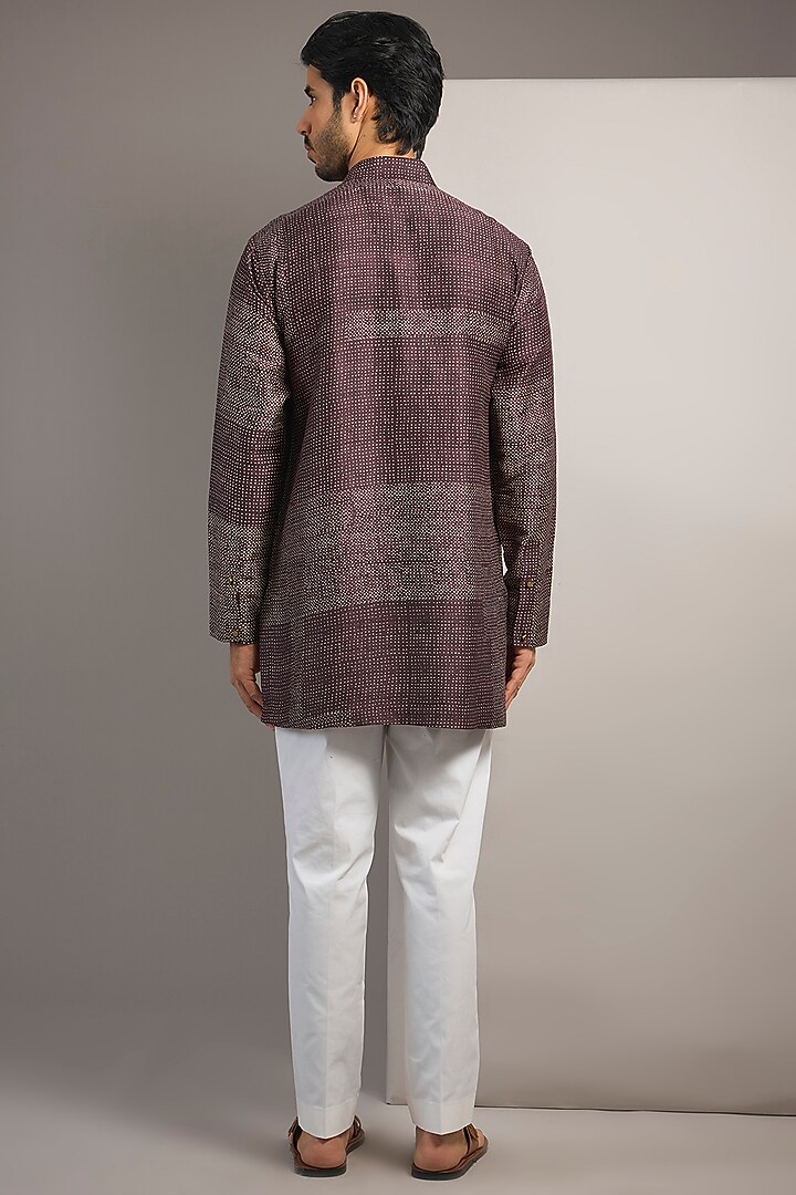 Falsa Raw Silk Kurta by Divyam Mehta Men at Pernia's Pop Up Shop