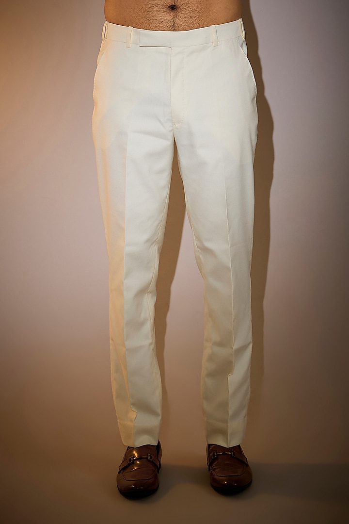Ivory Matka Silk Groom Bandhgala Set by Divyam Mehta Men at Pernia's Pop Up Shop
