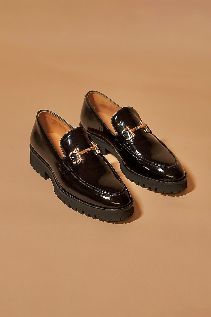 Black Leather Loafers by Dmodot at Pernia's Pop Up Shop