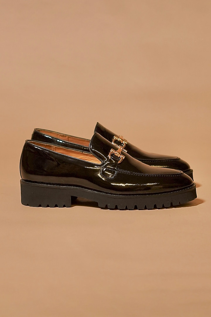 Black Leather Loafers by Dmodot at Pernia's Pop Up Shop
