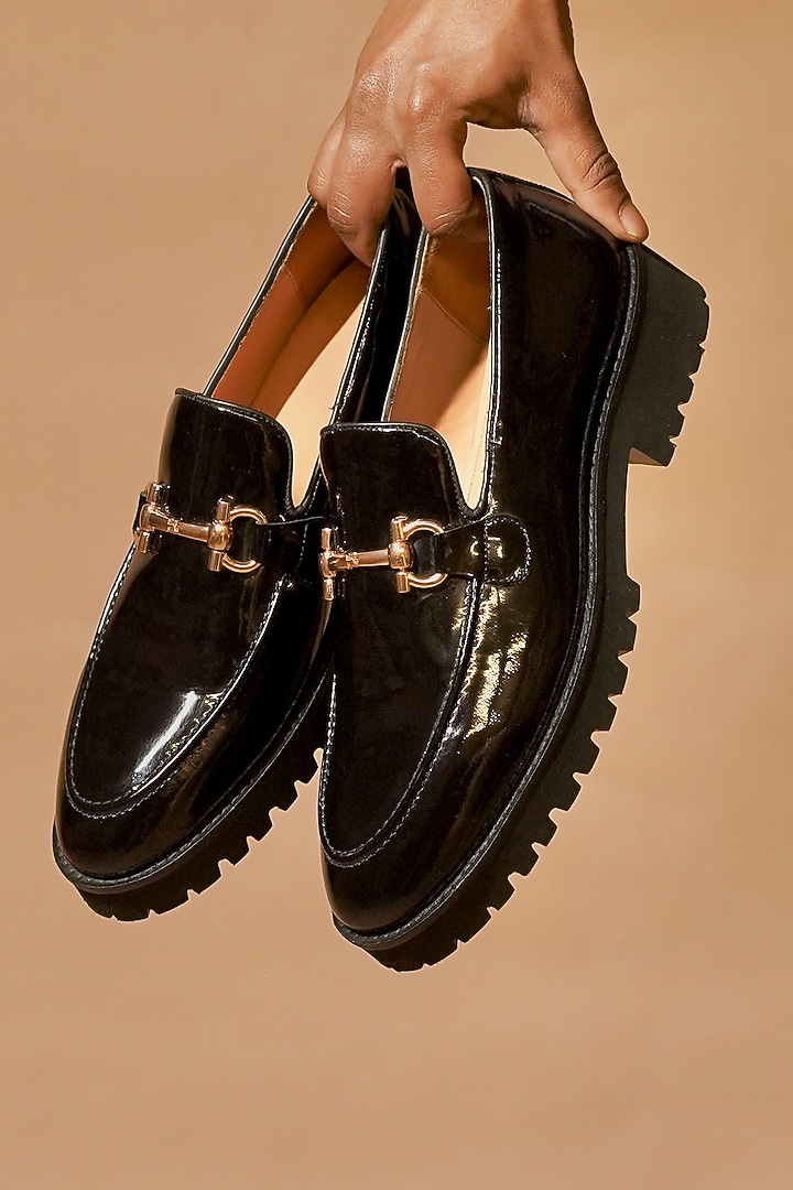 Black Leather Loafers by Dmodot at Pernia's Pop Up Shop