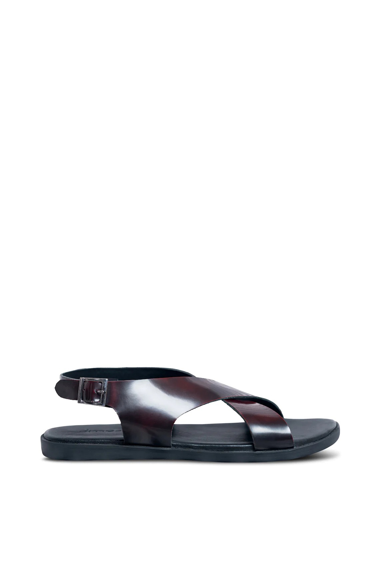 Burgundy Leather Slippers by Dmodot