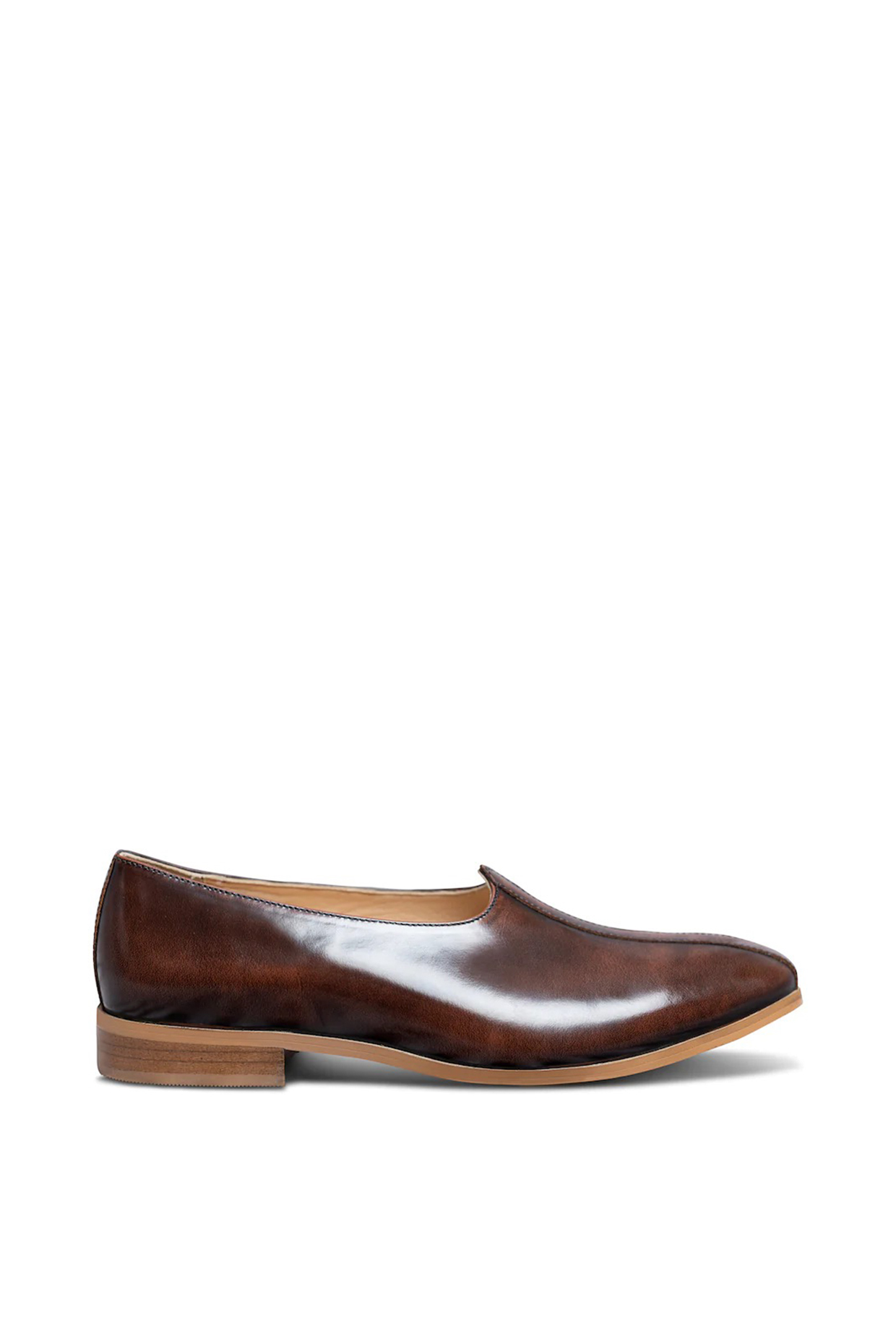 Brown Leather Mojaris by Dmodot