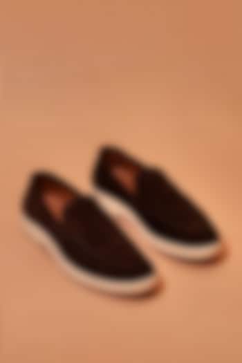 Dark Brown Leather Loafers by Dmodot at Pernia's Pop Up Shop