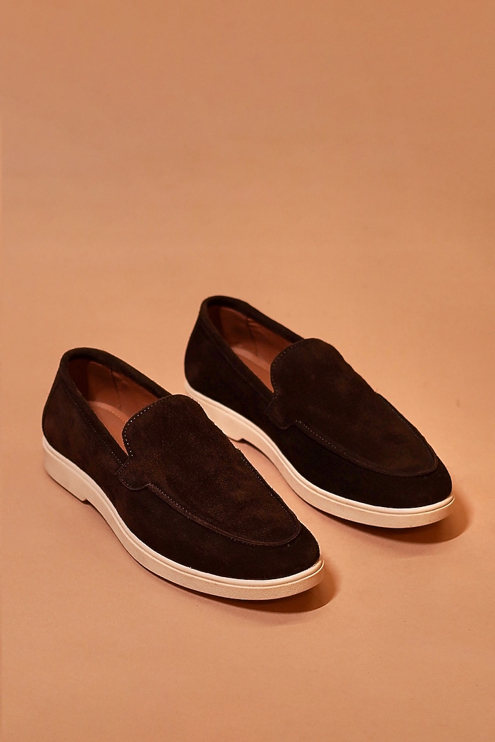 Dark Brown Leather Loafers by Dmodot at Pernia's Pop Up Shop