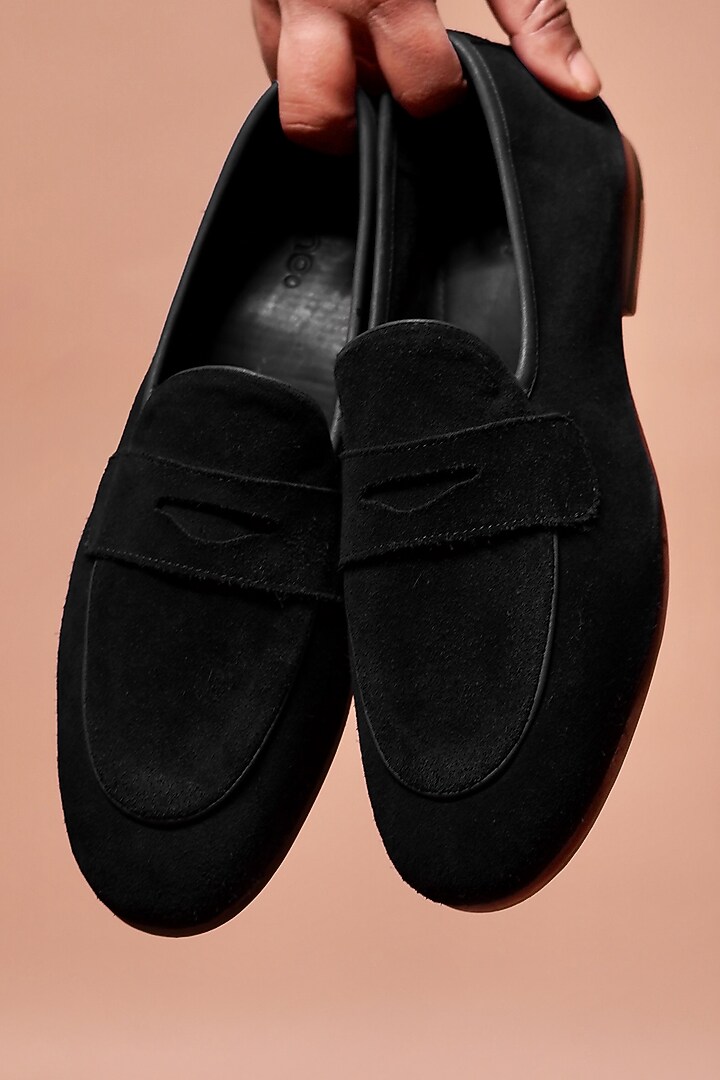 Black Leather Loafers by Dmodot at Pernia's Pop Up Shop