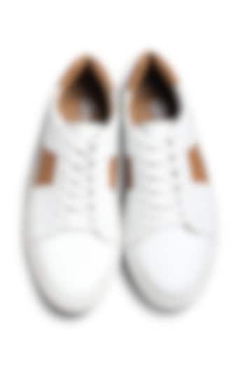 White Leather Sneakers by Dmodot